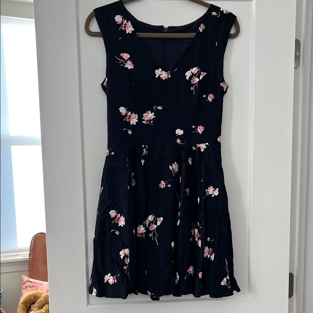 French Connection Floral Navy Blue Skater Dress